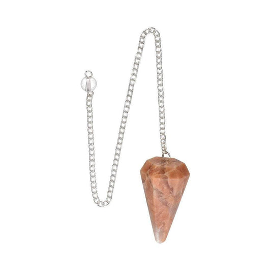 Faceted Moonstone Pendulum