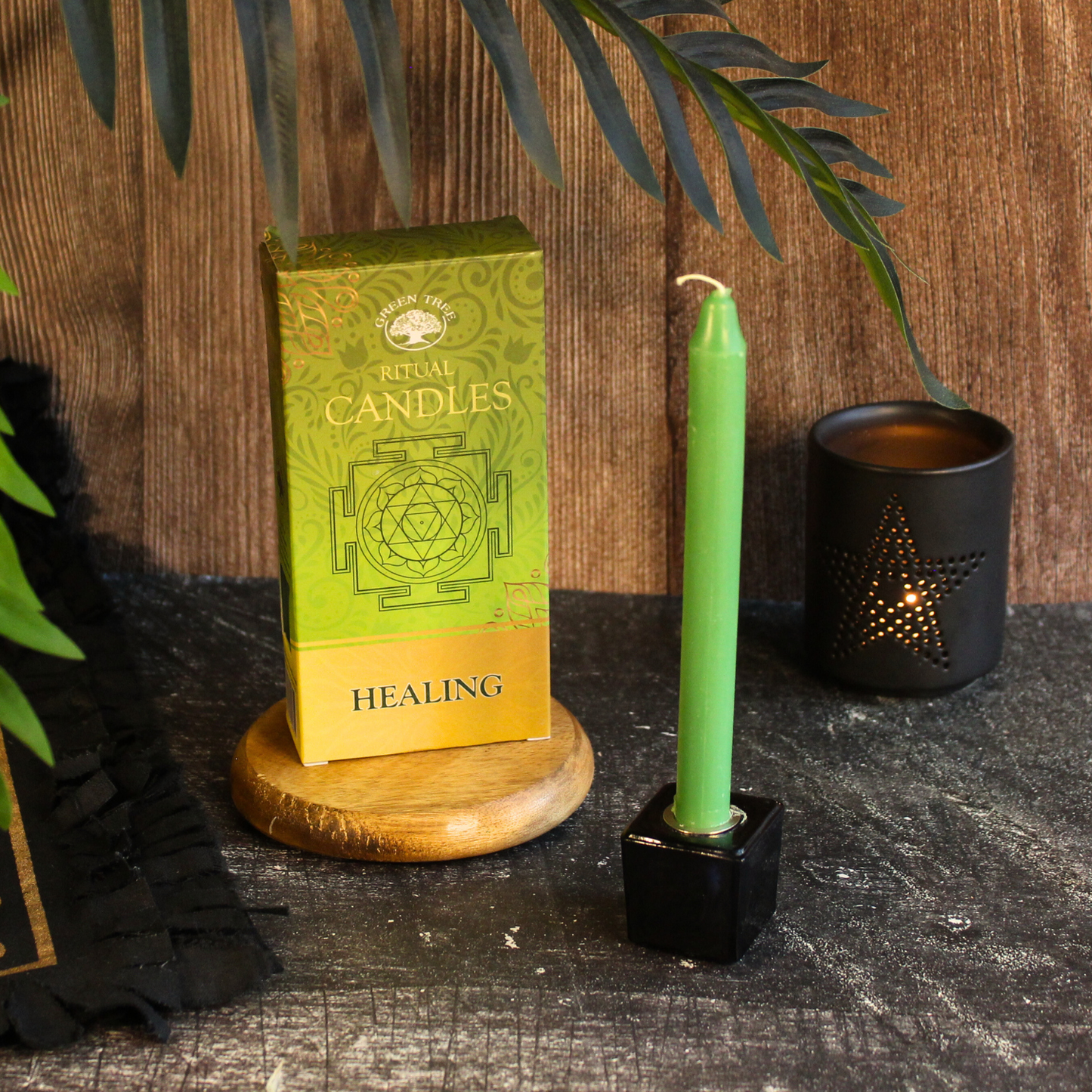 Green Tree Healing Ritualkerzen – Set à 10