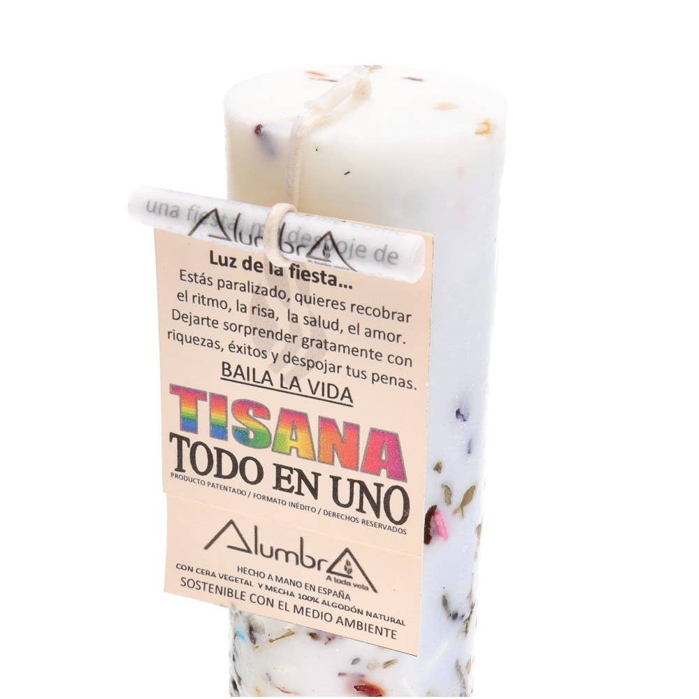 Handgemachte Sojawachs-Kerze – Kräutertee & All-in-One
