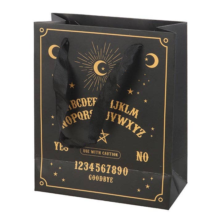 Gothic Ouija Gift Bag Black & Gold 23 cm