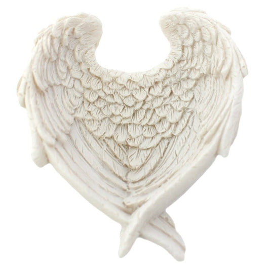 Angel Wing Dish | Polystone Cream | Jewelry & Accessories