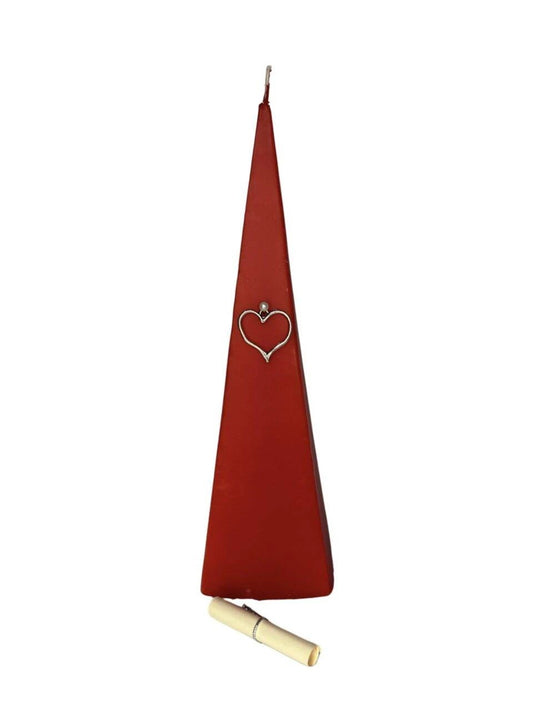 Liebevolle Kraftpyramiden-Ritualkerze – Liebe & Harmonie | Amstercharmed